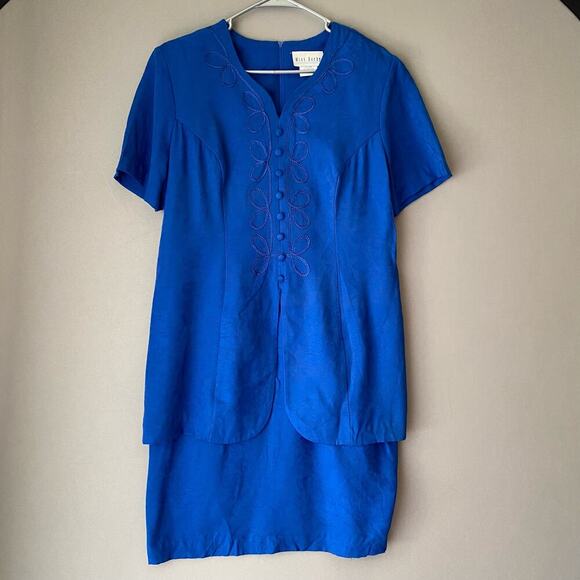 Miss‎ Dorby sz 12 Vintage one-piece skirt suit set - Picture 1 of 8
